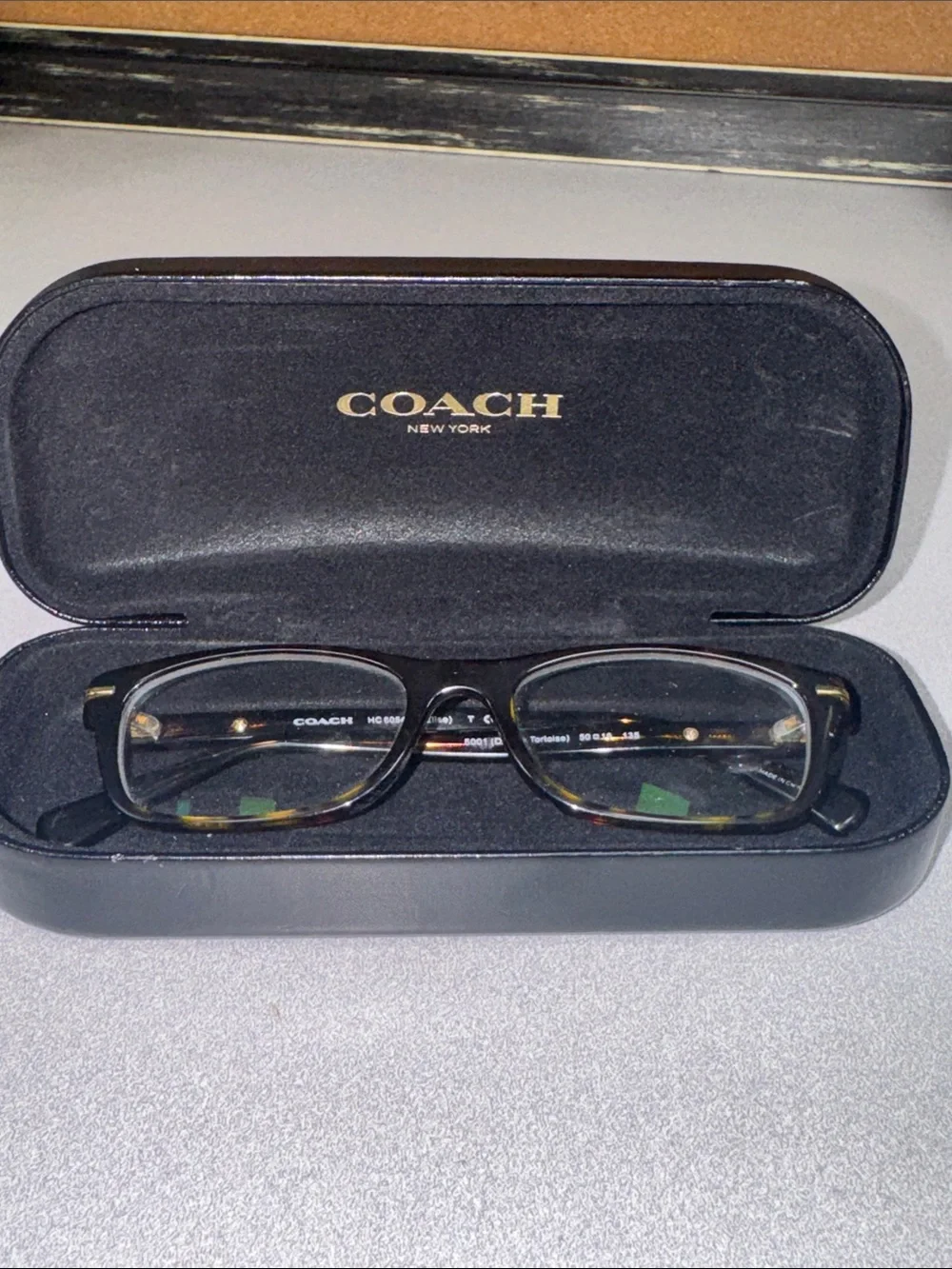 Coach Tortoiseshell Logo Reading Glasses